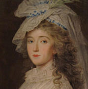Frauenportrait, spätes 18. Jahrhundert, Pastell auf Papier.